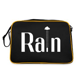 rain pluie original design - Sac Retro - noir/or - Dos