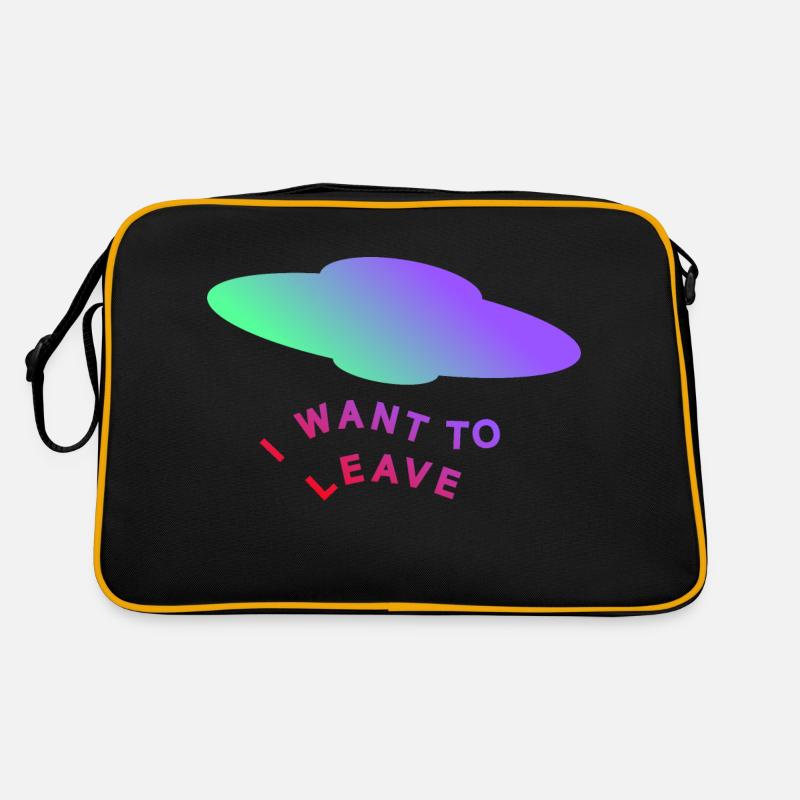 I WANT TO LEAVE Retro Bag