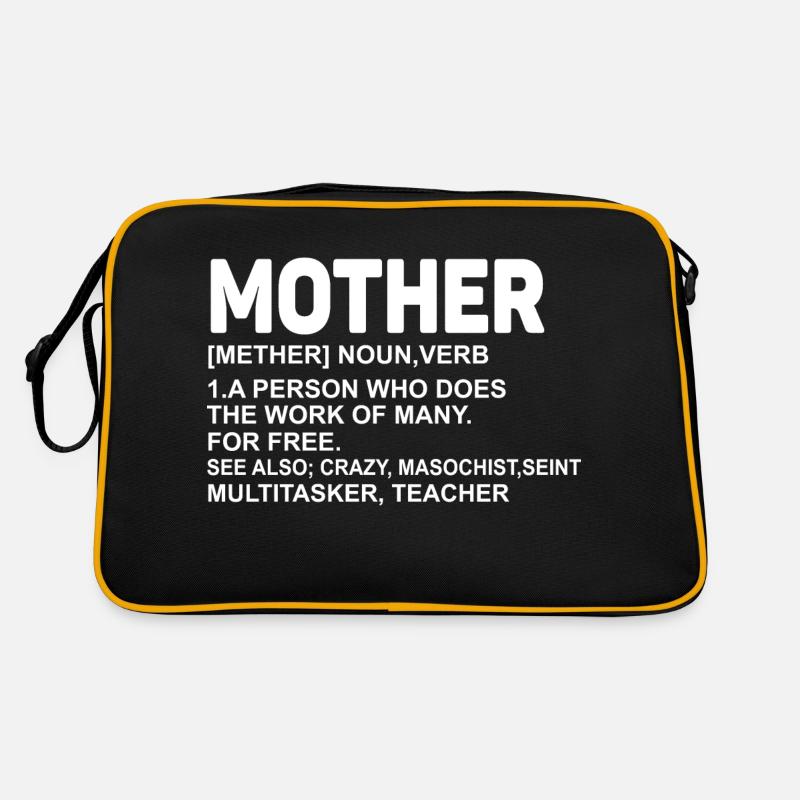 Noun Definition Nutrition pour maman mère Sac Retro