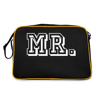 Monsieur. - Sac Retro - noir/or - Dos