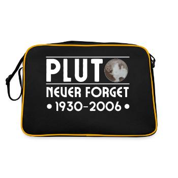PLUTO NEVER FORGET 1930 - 2006 - Retro Tasche - Schwarz/Gold - Hinten