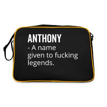 Anthony un nom donné à Fucking Legends - Sac Retro - noir/or - Dos
