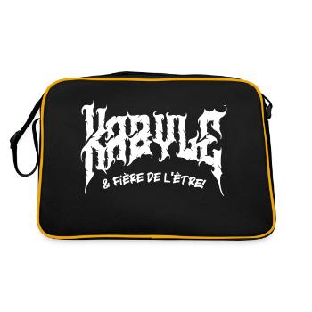 Kabyle et Fière de l'être! - Sac Retro - noir/or - Dos