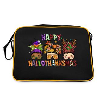 Happy Hallothanksmas - Sac Retro - noir/or - Dos