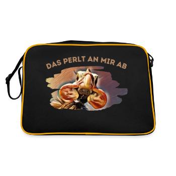 Cela roule hors de moi - pintade - Sac Retro - noir/or - Dos