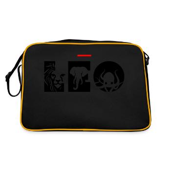 Léo - Sac Retro - noir/or - Dos