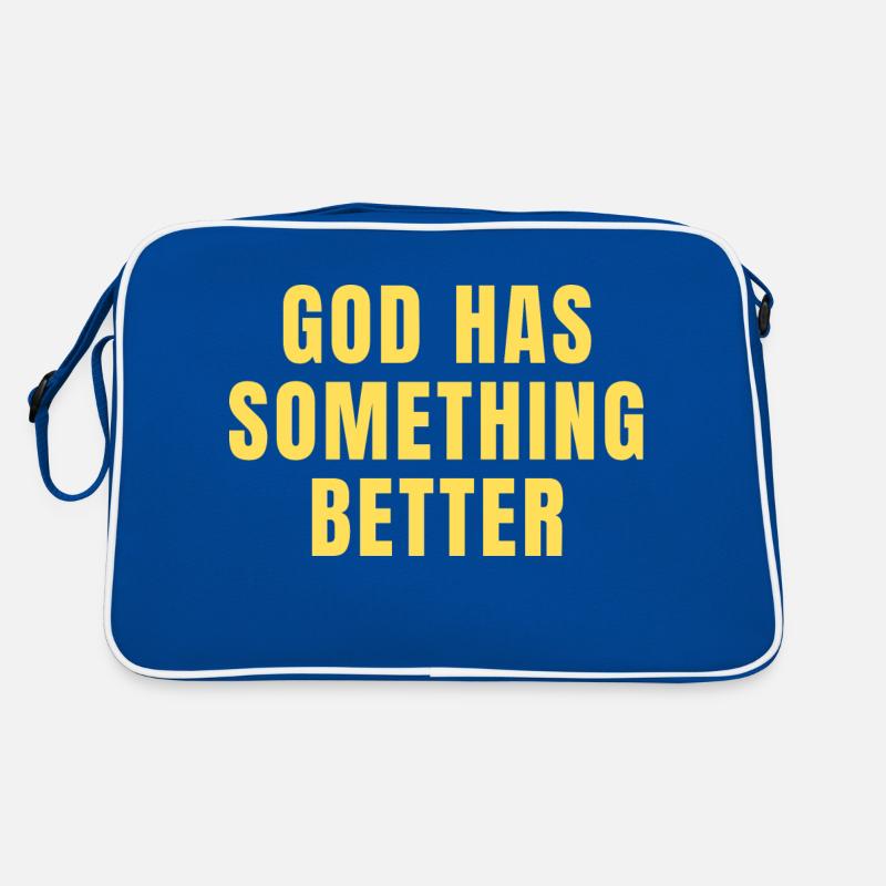God Has Something Better - Christian Quotes Retro Bag