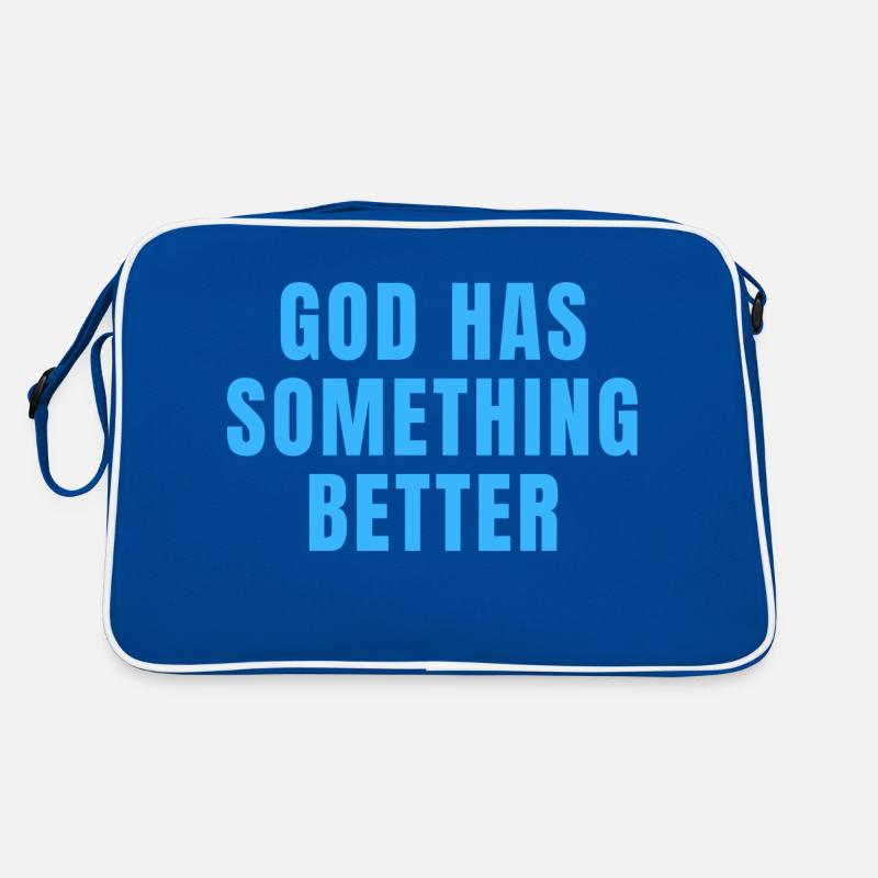 God Has Something Better - Christian Quotes Retro Bag