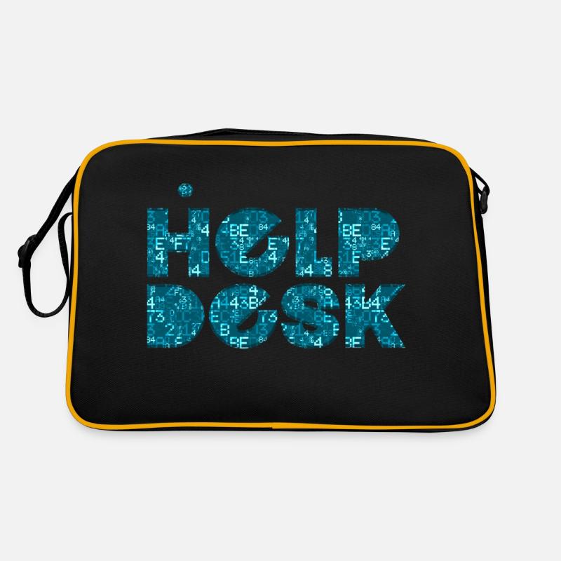 helpdesk support informatique geek ordinateur geek Sac Retro
