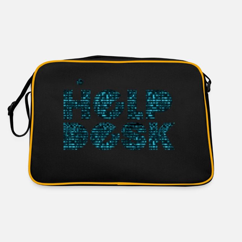 helpdesk support informatique geek ordinateur geek Sac Retro