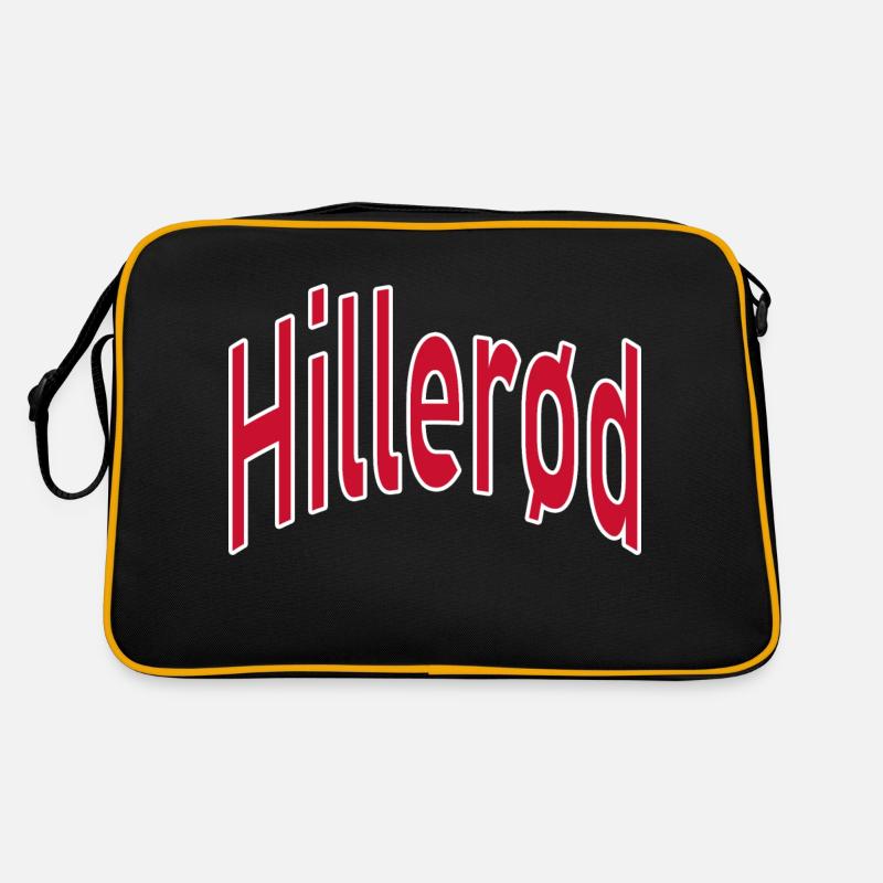 Hillerød - Retro Tasche - Schwarz/Gold