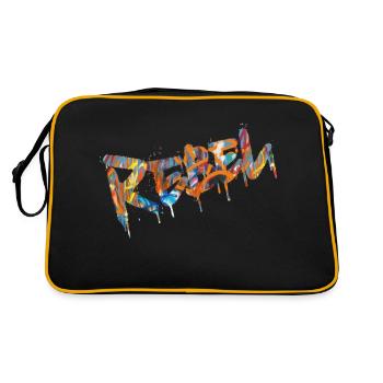Rebel Rebels Drôle Musique Rétro Hip Hop Rocknroll - Sac Retro - noir/or - Dos