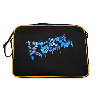 Rebel Rebels Funny Retro Music Hip Hop Rocknroll - Retro Bag - black/gold - Back