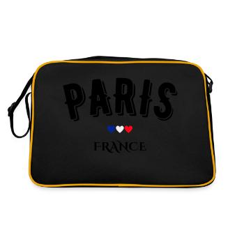 paris france - Sac Retro - noir/or - Dos