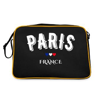 paris france - Sac Retro - noir/or - Dos