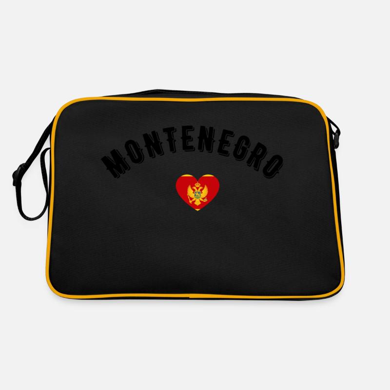 Montenegro - Retro Tasche - Schwarz/Gold