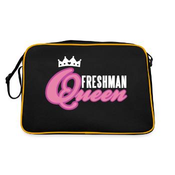 Freshman QUEEN Retro Freshman Designs - Sac Retro - noir/or - Dos