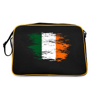 Drapeau de l’Irlande utilisé - Sac Retro - noir/or - Dos