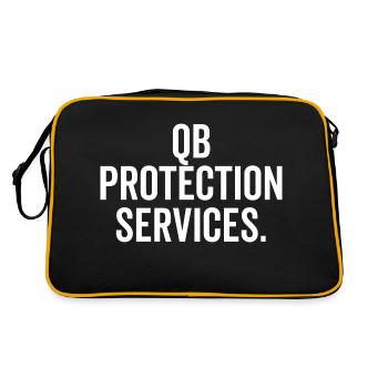 QB Protection Services - Sac Retro - noir/or - Dos