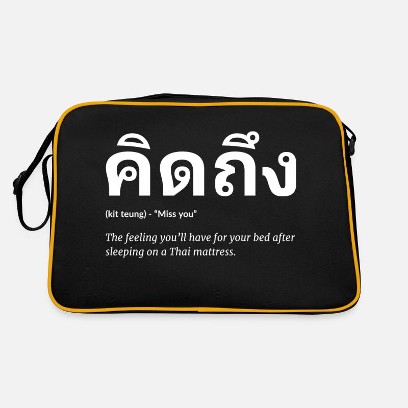 Thaï - Sac Retro - noir/or