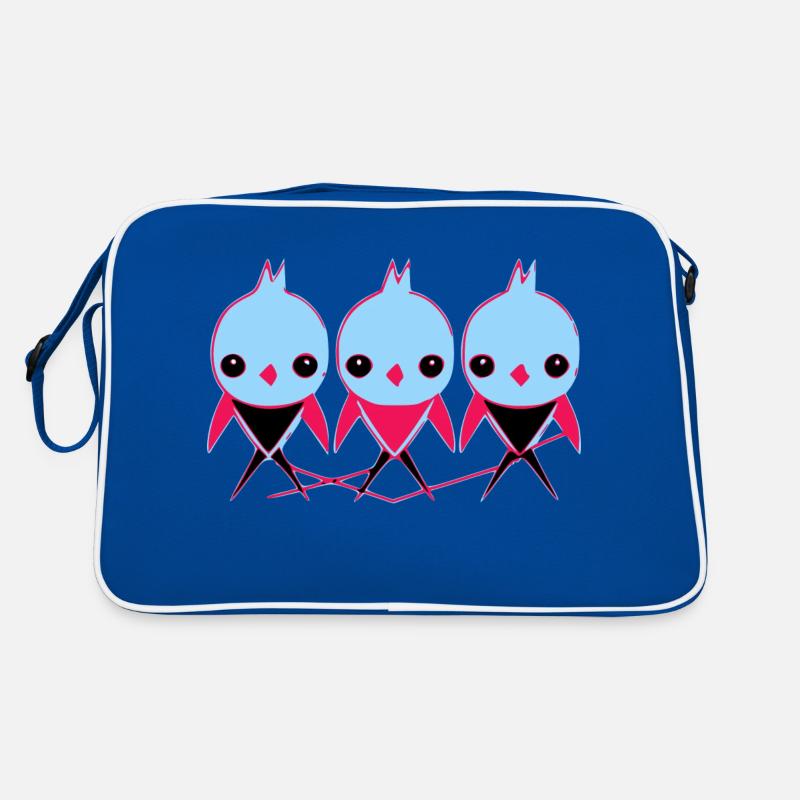 3 small birds Retro Bag