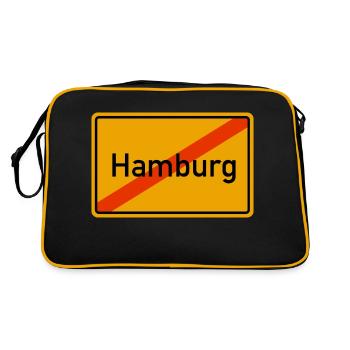 Hambourg ortsausgang - Sac Retro - noir/or - Dos