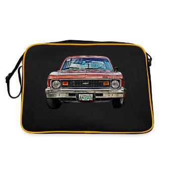 old car car USA nova - Retro Bag - black/gold - Back