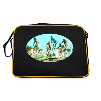 BMX - Retro Tasche - Schwarz/Gold - Hinten
