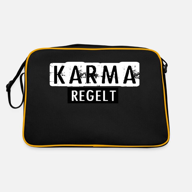 Karma Regelt Retro Tasche