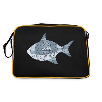 Poisson - Sac Retro - noir/or - Dos