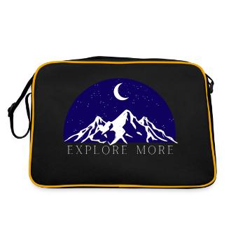 Explore more - Retro Bag - black/gold - Back