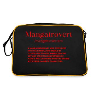 Mangatrovert Définition Manga Lover - Sac Retro - noir/or - Dos