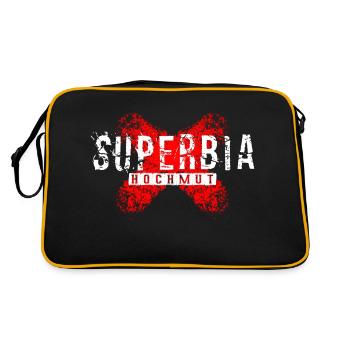 Superbia - Der Hochmut - Retro Tasche - Schwarz/Gold - Hinten