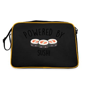 Powered by Sushi - Retro Bag - black/gold - Back