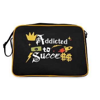 Addict to success - Retro Bag - black/gold - Back