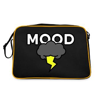 Dark Thunder Cloud - MOOD: Dessin numérique - Sac Retro - noir/or - Dos