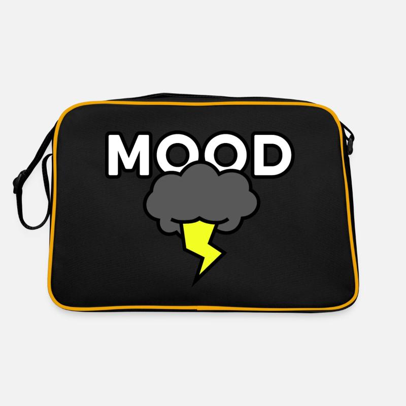 Dark Thunder Cloud - MOOD: Digital Drawing Retro Bag