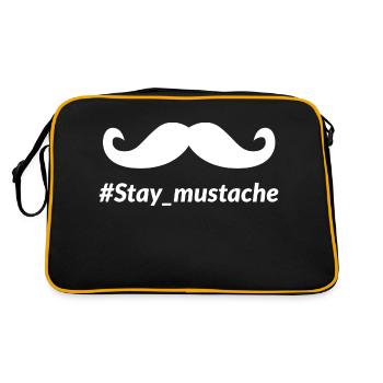 Style de barbe élégant Restez barbu Montrez votre personnalité unique - Sac Retro - noir/or - Dos