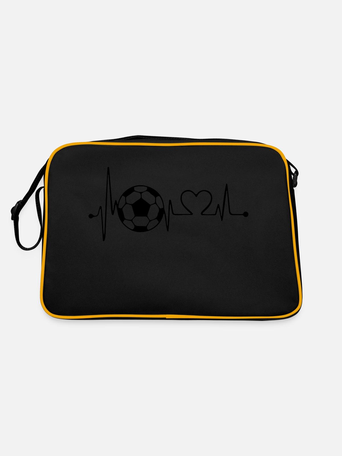 Ballsport - Retro Tasche - Schwarz/Gold - Hinten