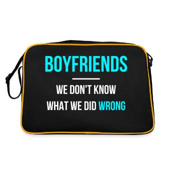 boyfriends we don't know what we did wrong - Retro Bag - black/gold - Back