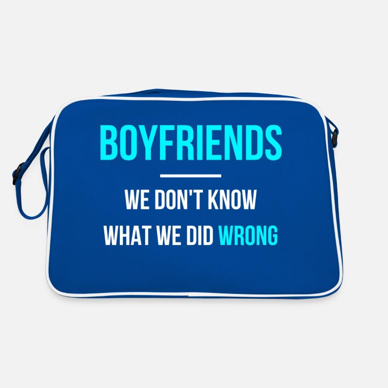 boyfriends we don't know what we did wrong Retro Tasche