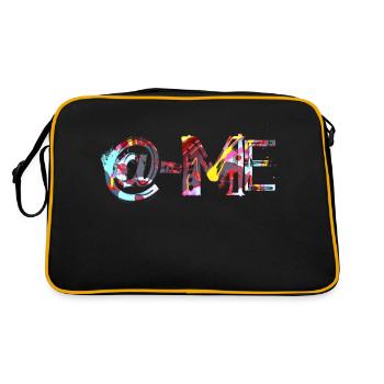 email funny work office meeting emails mail comput - Retro Bag - black/gold - Back