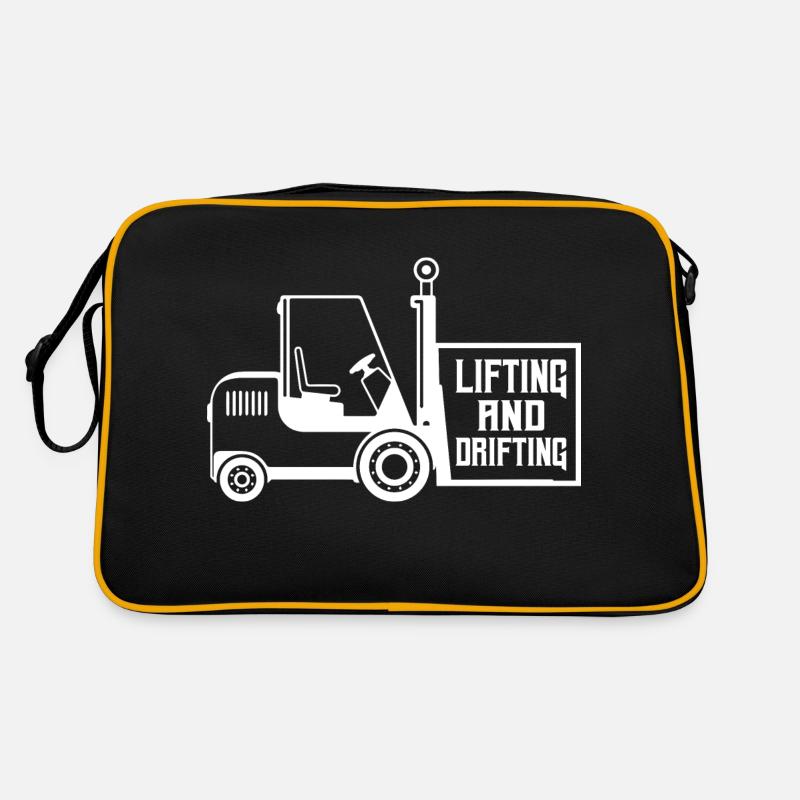 Lifting And Drifting Forklift Forklifter Operator Retro Bag