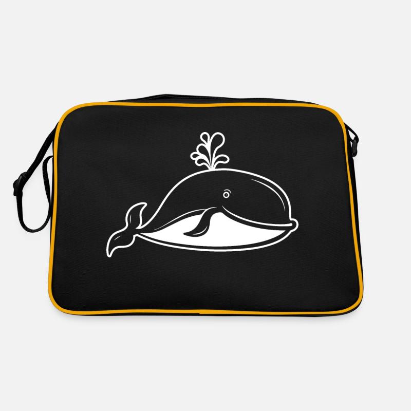 Baleine Poisson de mer Sac Retro
