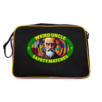 Oncle étrange - Matchs de sécurité - Sac Retro - noir/or - Dos