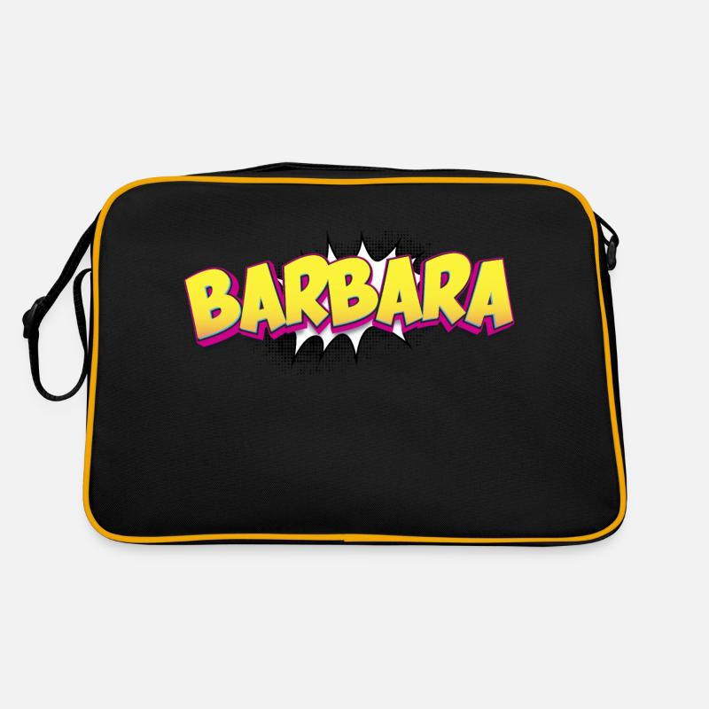 Barbara benutzerdefinierter Name Comic-Stil Pop-Art, Retro Tasche