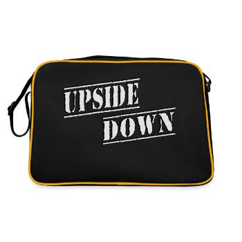 UPSIDE DOWN - Retro Bag - black/gold - Back