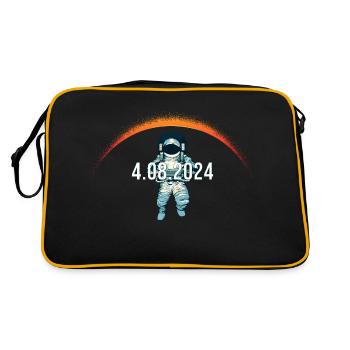 Total Solar Eclipse 2024 - 4.08.24 America - Retro Bag - black/gold - Back
