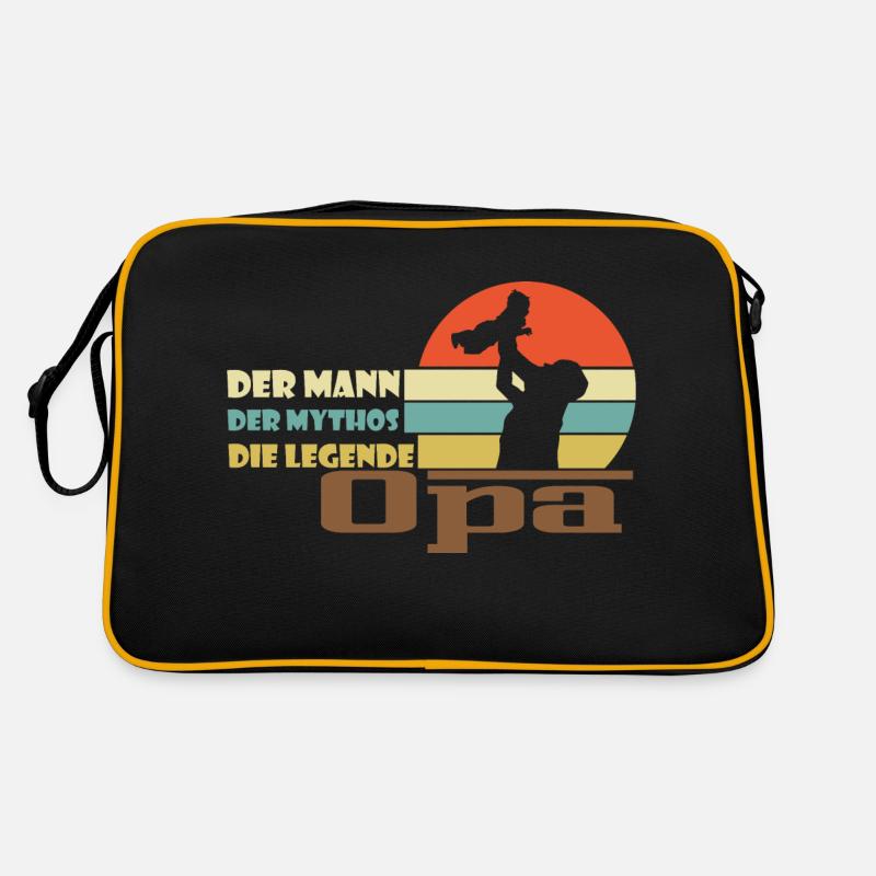 der mann der mythos die legende opa Retro Tasche
