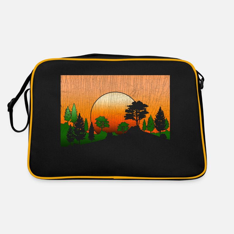 Forest Nature Lover Gift Sunset Nature Sac Retro